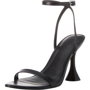 🆕Women’s Black Lina Trend Heel Sandals Polyurethane Fashion Shoes